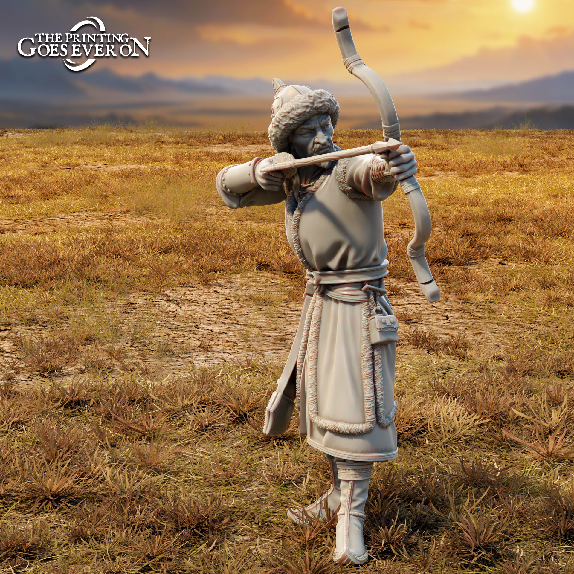 Golden Khanate Archer - B - Presupported